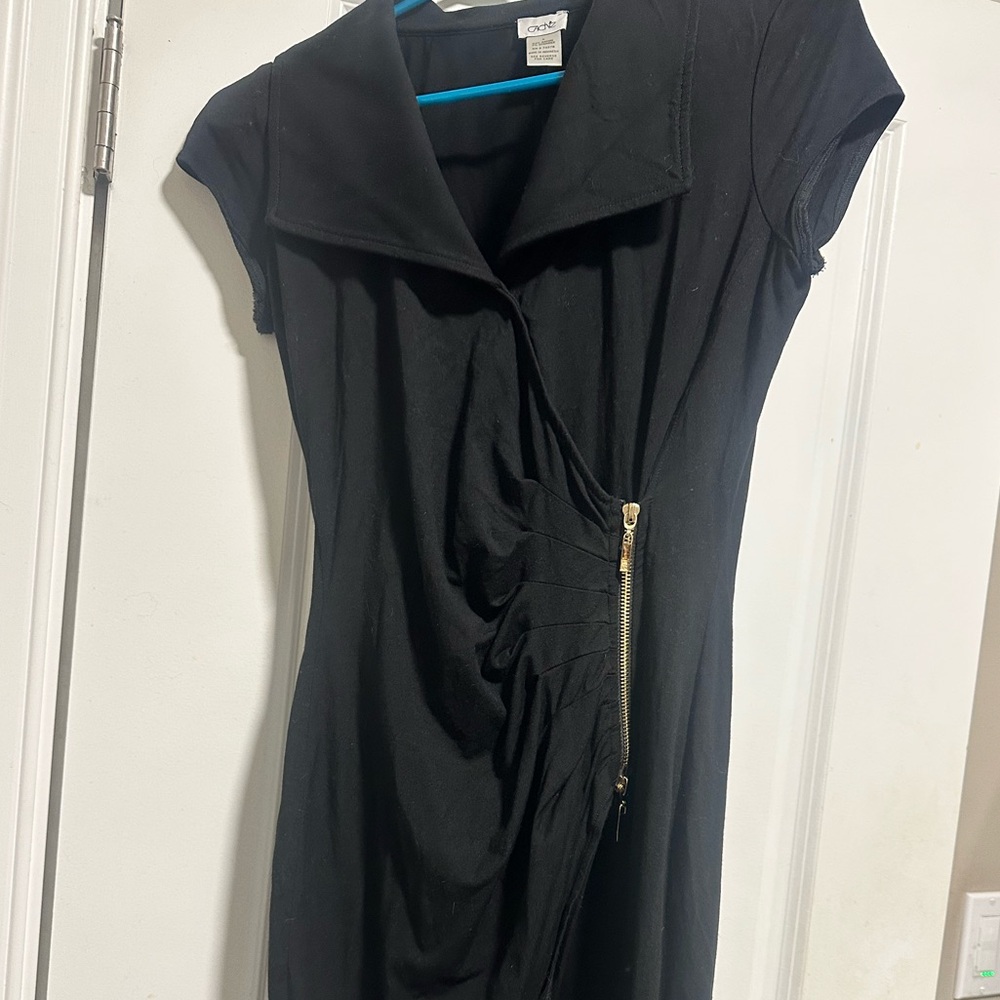 Cache Size Small Collared Elegant Black Dress - image 1
